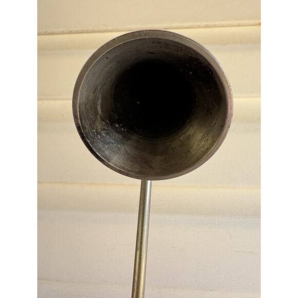 Vintage Pewter Brushed silver tone Candle Snuffer Colonial Early American Look - Picture 5 of 10